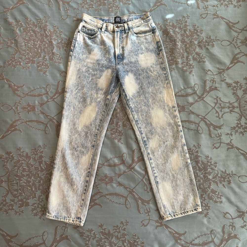 Urban Outfitters BDG Slim Straight Acid Wash High Waisted Jeans Women Size 27